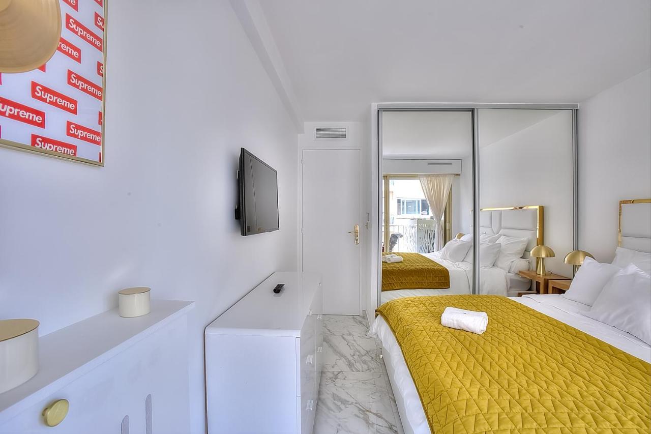 Luxury 4 Stars Apartment With 2 Terraces, Cannes Croisette Exteriör bild